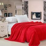 Koc Stripe 5_CZERWIEŃ