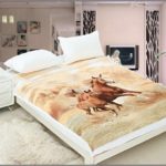 Koc dwustronny konie