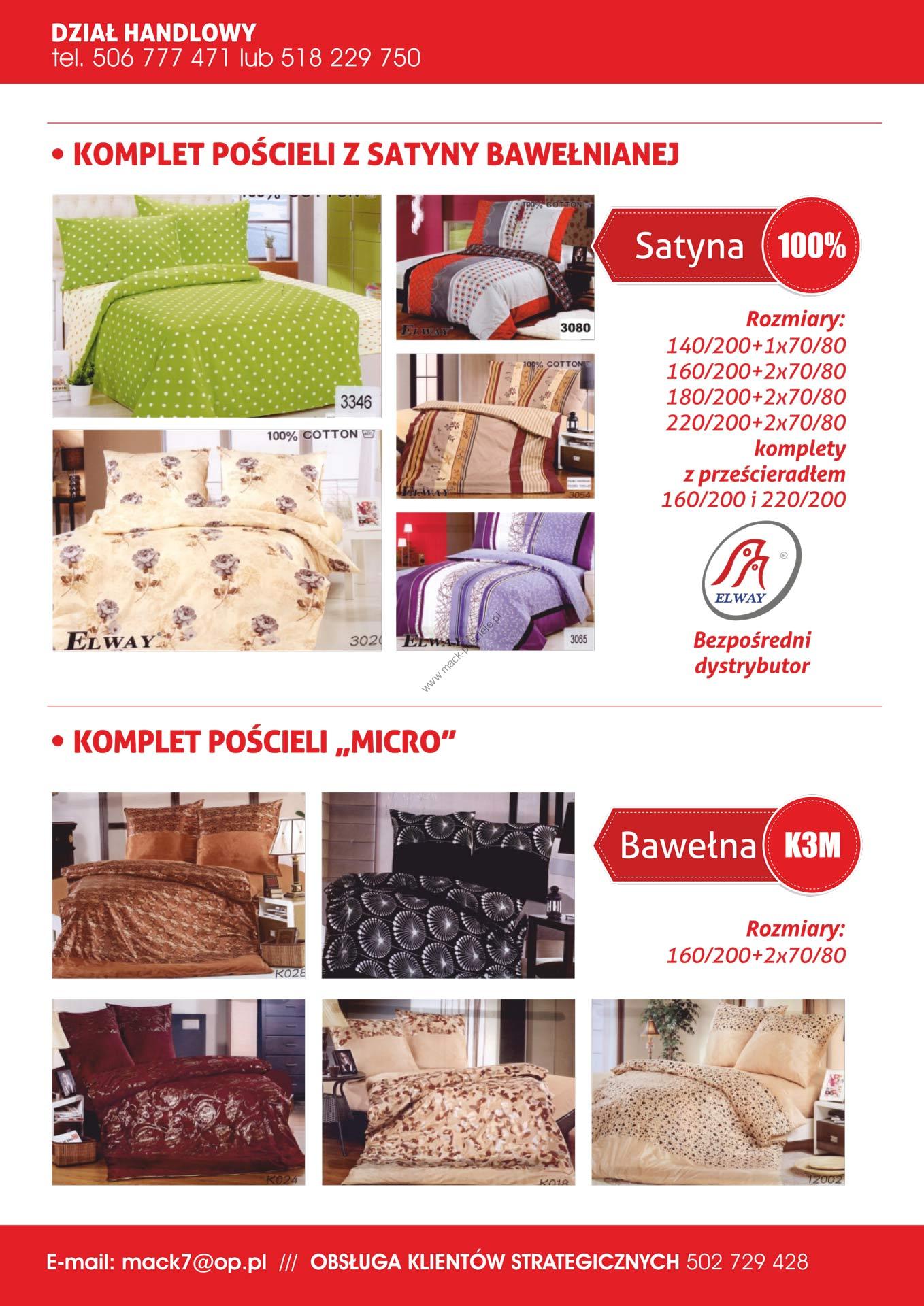 Komplet pościeli Hurtownia pościeli Mack