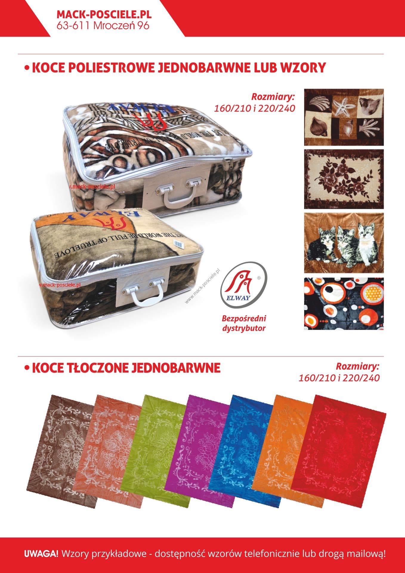 Koce Hurtownia pościeli Mack