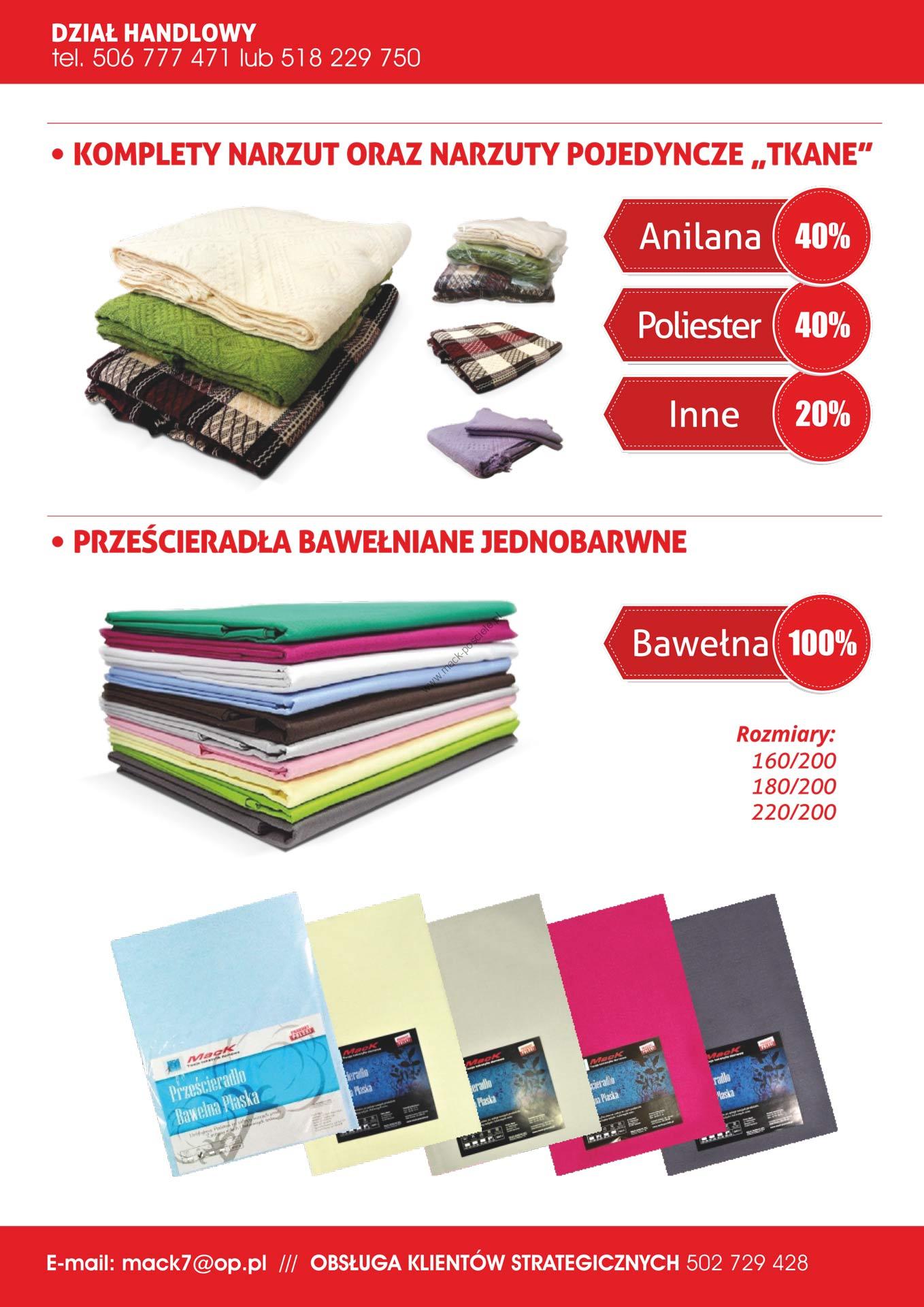 Prześcieradła bawełniane