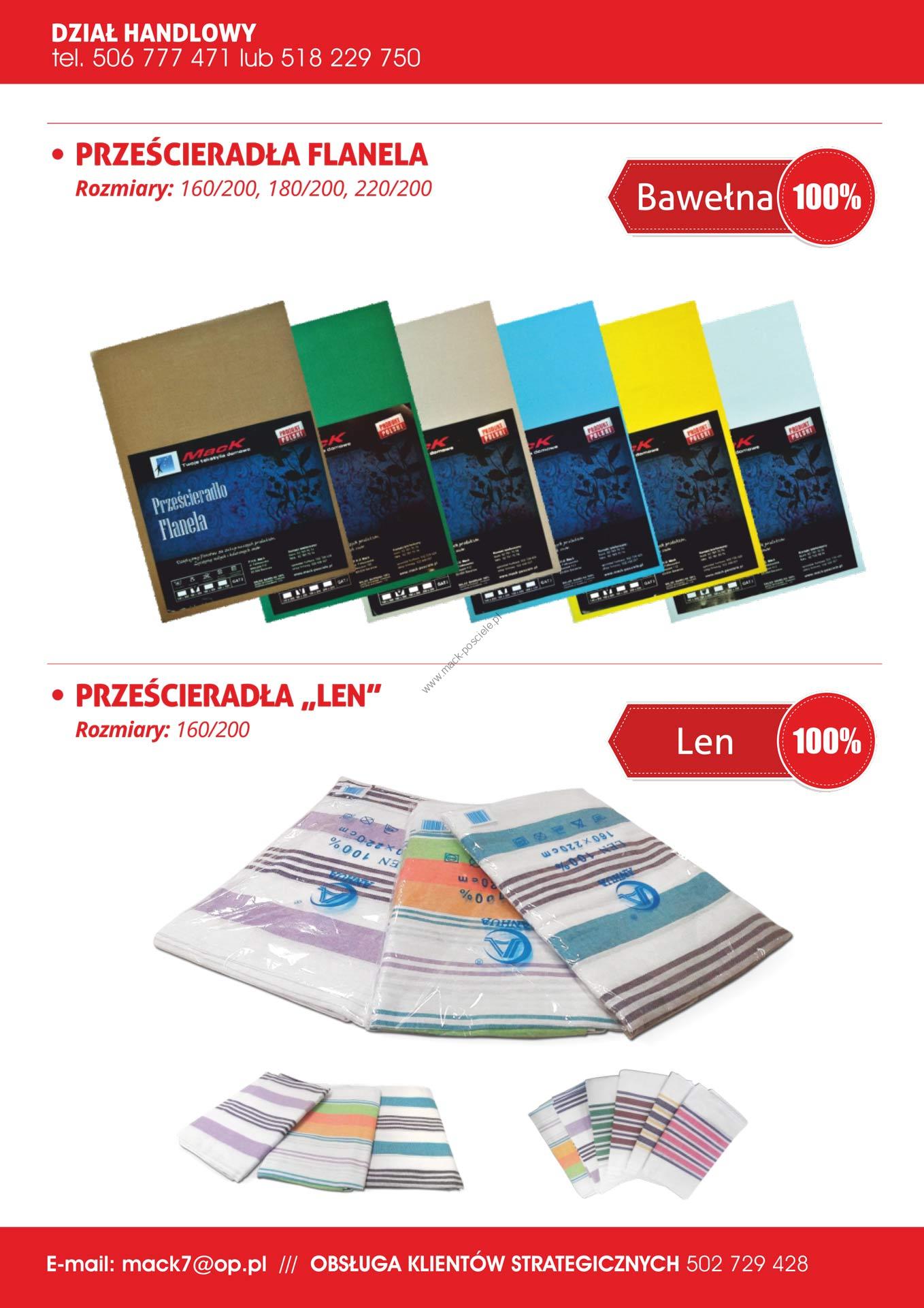 Prześcieradło flanelowe