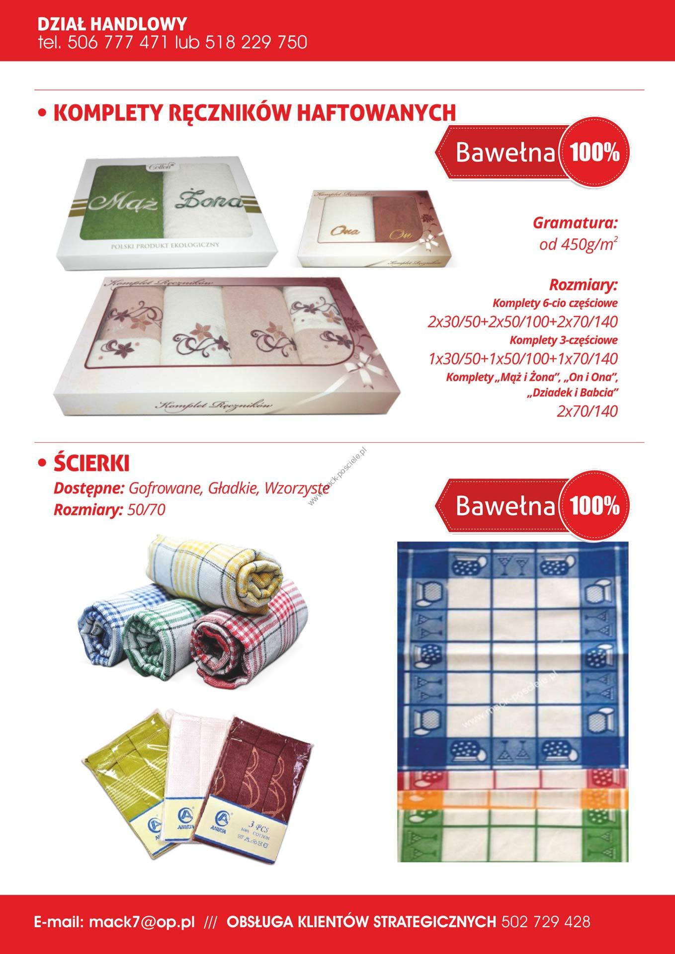 Ręczniki haftowane Mack