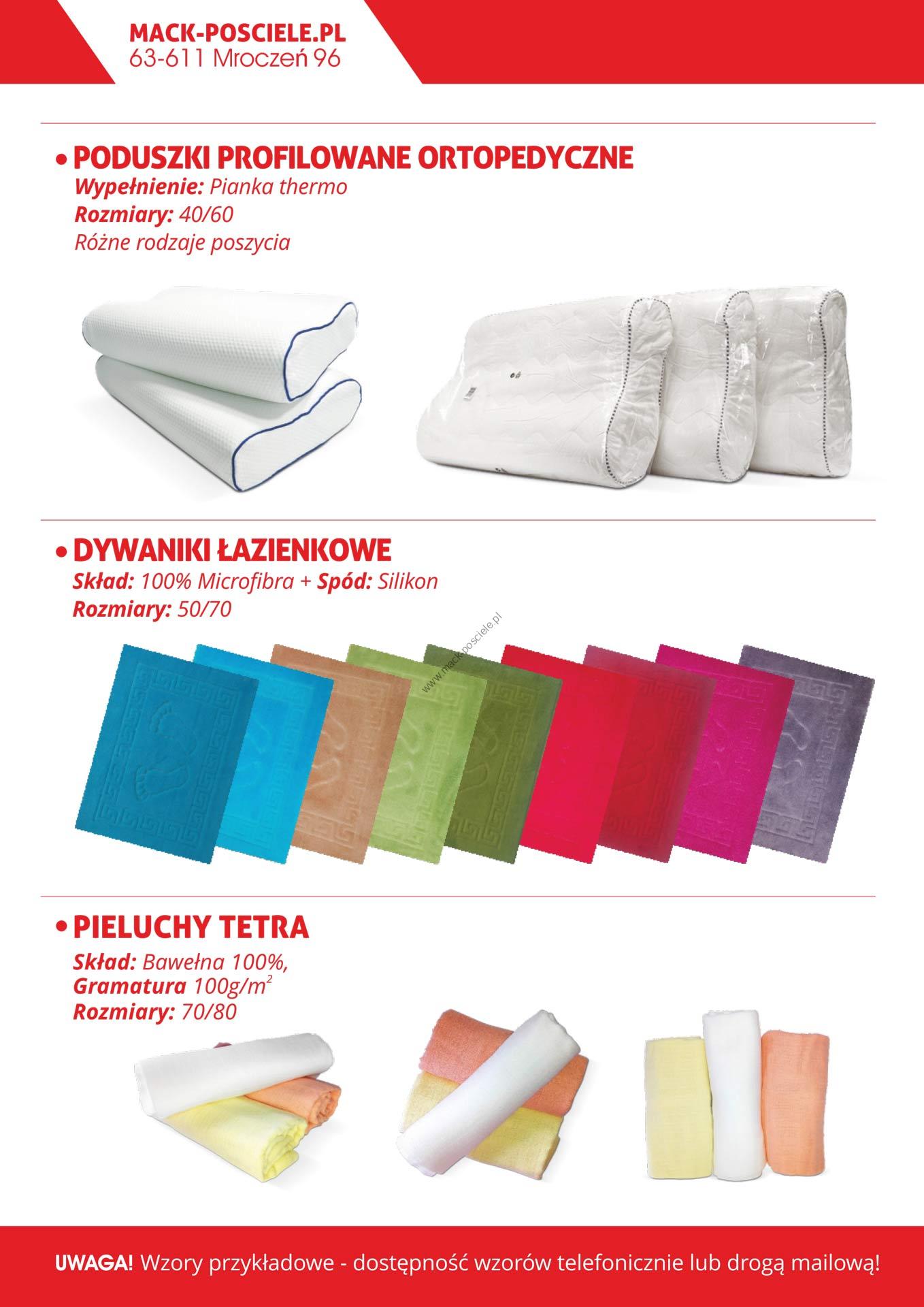 Pościel Poduszki profilowane