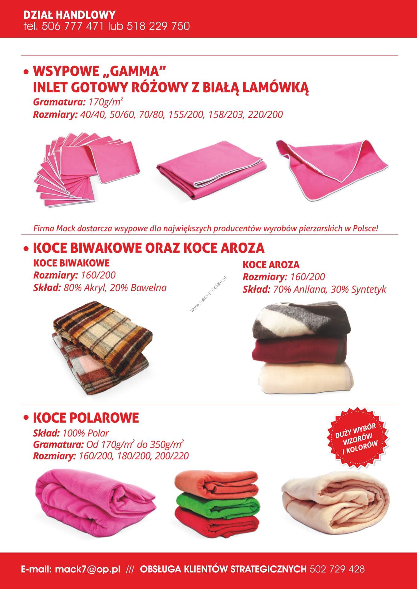 Pościel katalog cennik