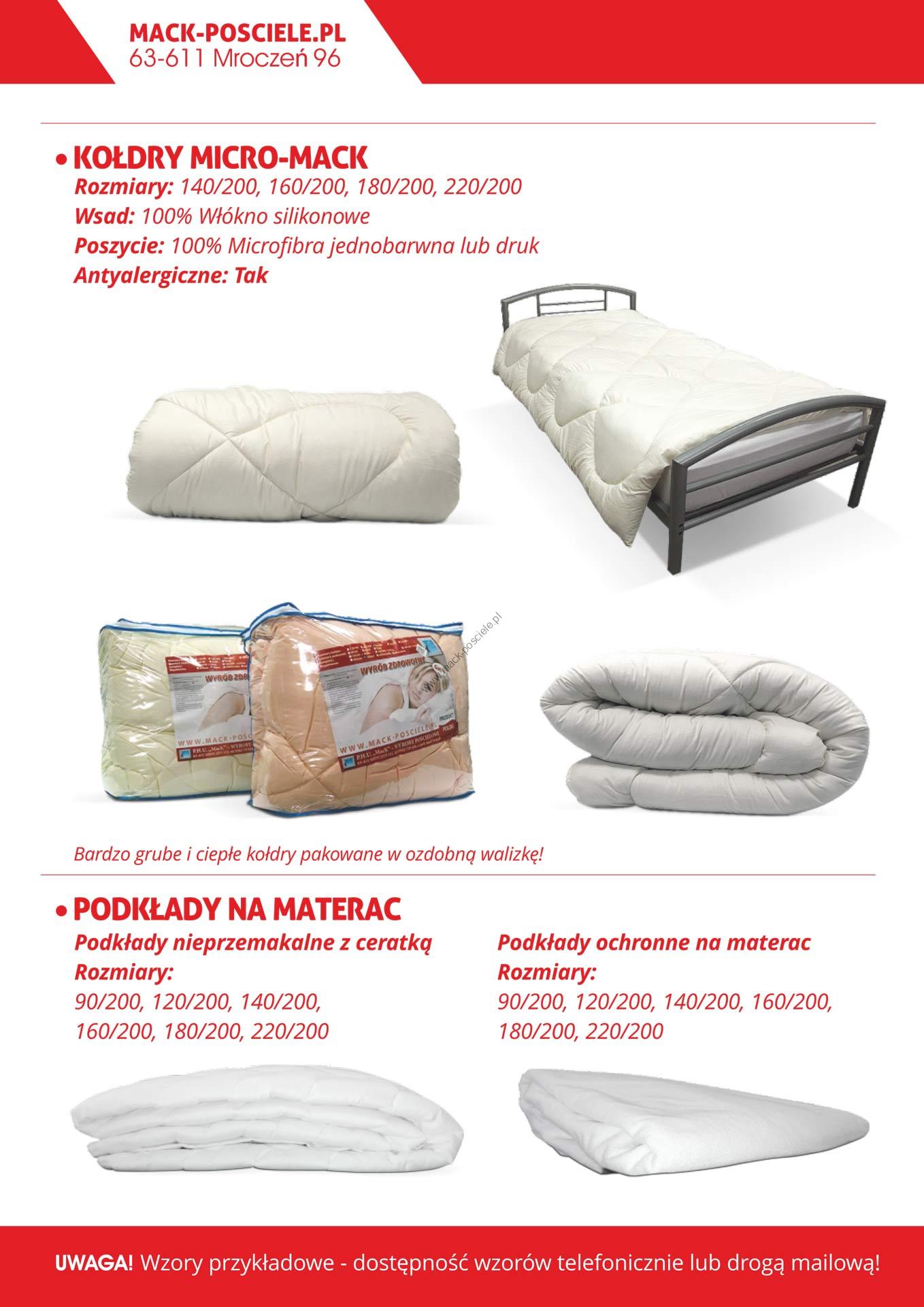 Pościel katalog cennik